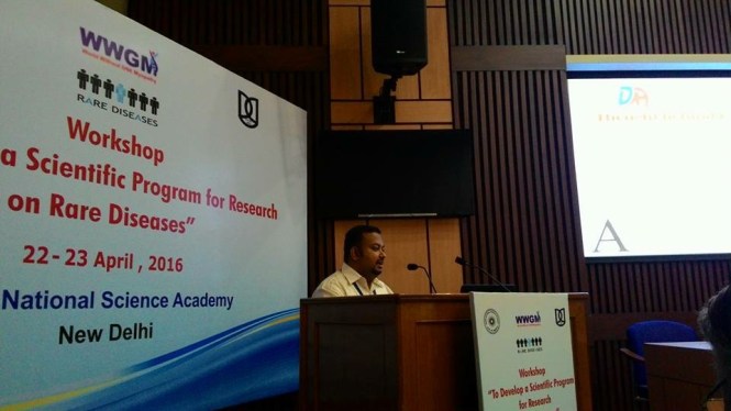 Workshop - Rare diseases 2016 - delhi